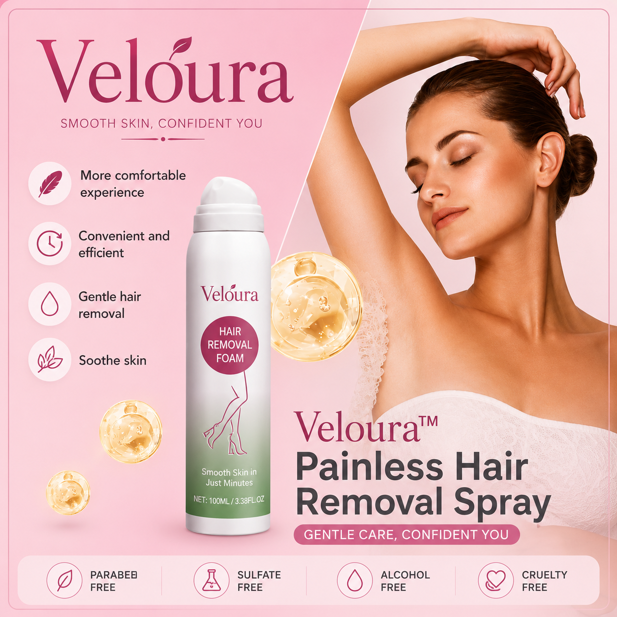 Veloura™ Painless Hair Removal Spray